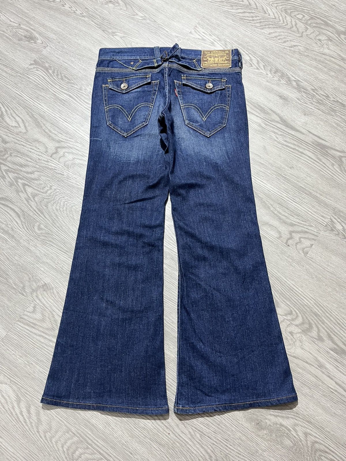 Japanese Brand Vintage Levis Buckleback Bootcut Clawmark Flared Jeans Pants Size US 30 / EU 46 - 12 Thumbnail