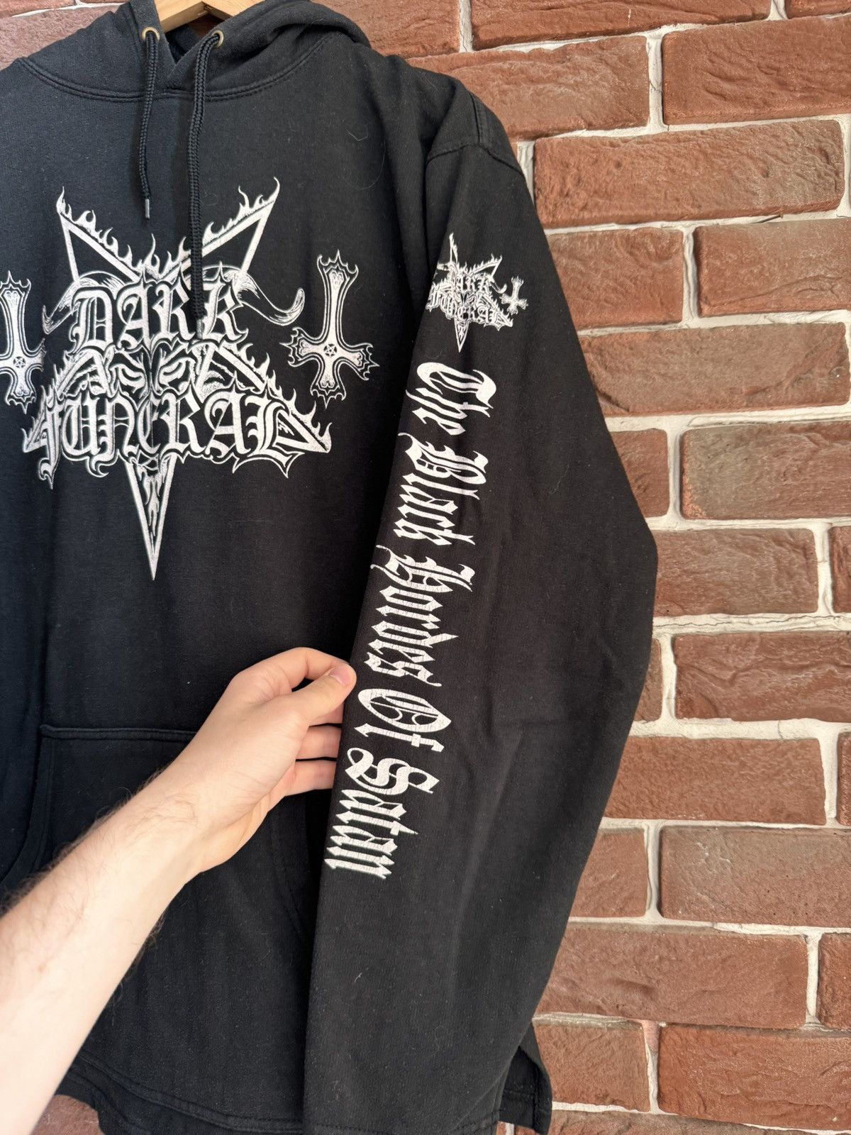 Band Tees Rare Vintage 90s Dark Funeral Sign Black Metal Band Hoodie L Size US L / EU 52-54 / 3 - 5 Thumbnail