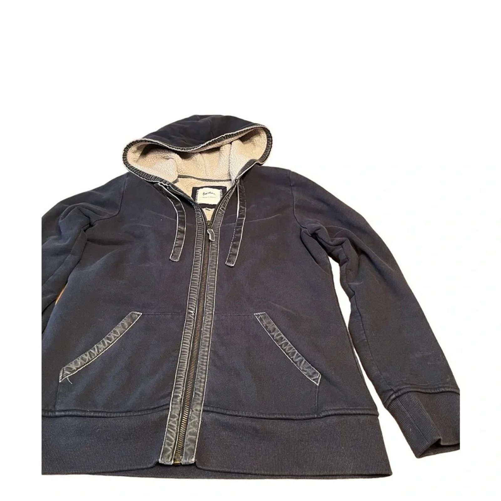 Boden Boden woman’s zip front hooded Sherpa lined jacket, size 6 Size M / US 6-8 / IT 42-44 - 1 Thumbnail