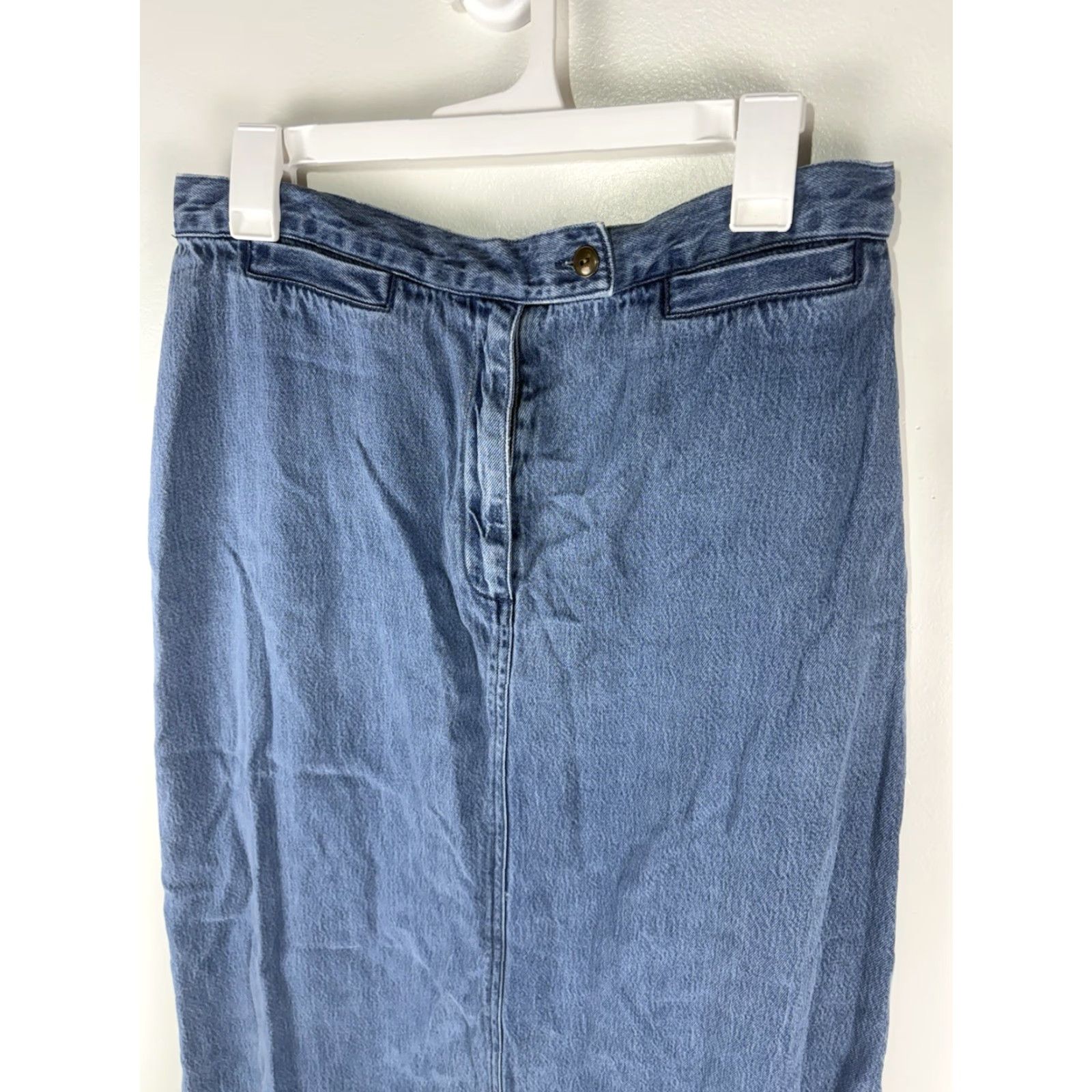 Vintage VINTAGE Susan Bristol Denim Maxi Skirt Womens Size 14 Blue 90s Bohemian Size 36" / US 14 / IT 50 - 2 Thumbnail