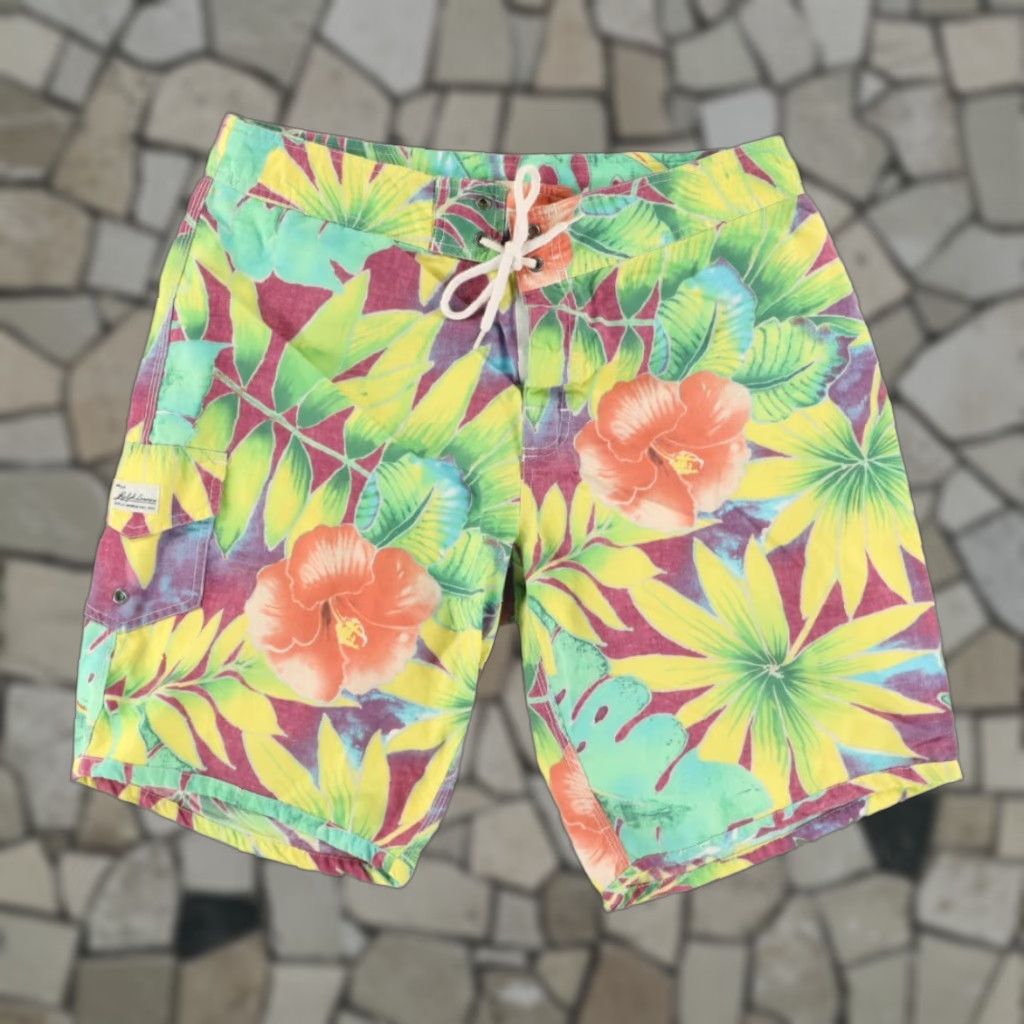 Polo Ralph Lauren Polo Ralph Lauren Board Floral Men's 34 Swimming Shorts Multi-Colored Cotton Blend Twill Regular Fit Size US S / EU 44-46 / 1 - 1 Thumbnail