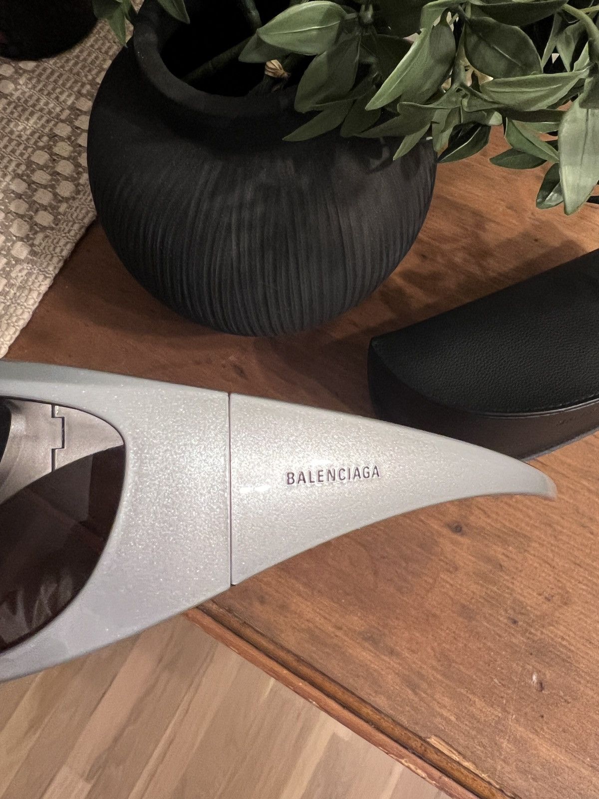Balenciaga Balenciaga Skin Cut Glasses Silver New Size ONE SIZE - 3 Thumbnail