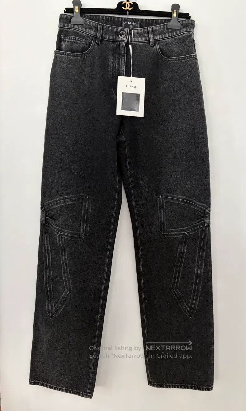 Chanel Chanel Black bow jeans Size 25" / US 0 / IT 36 - 1 Thumbnail