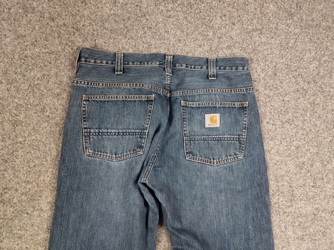 Carhartt Vintage 90's USA Carhartt Retro Distressed Faded Denim Jeans Size US 34 / EU 50 - 11 Thumbnail