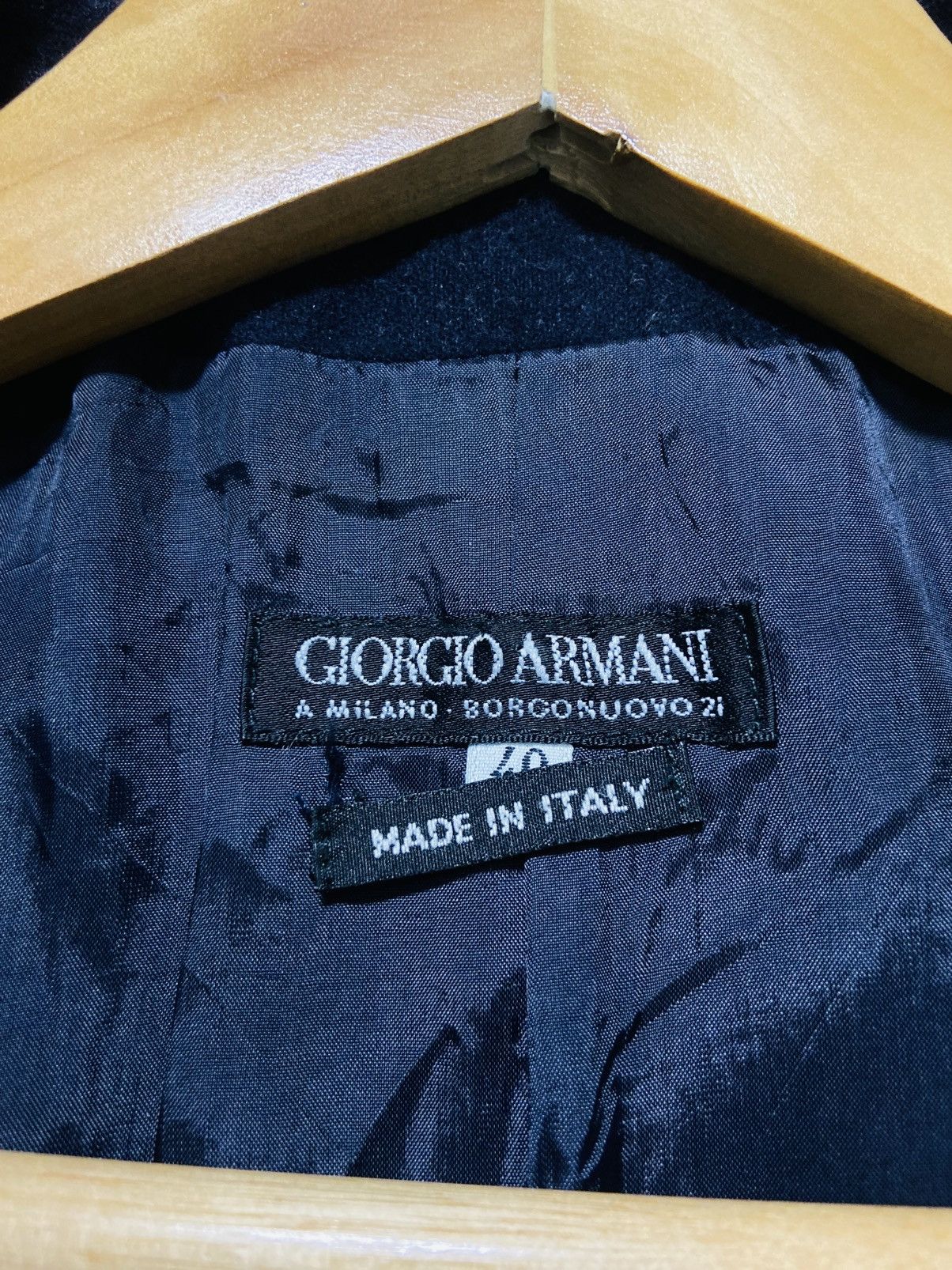 Giorgio Armani Vintage Giorgio Armani Double Breasted Wool Blend Blazer Size US L / EU 52-54 / 3 - 14 Thumbnail