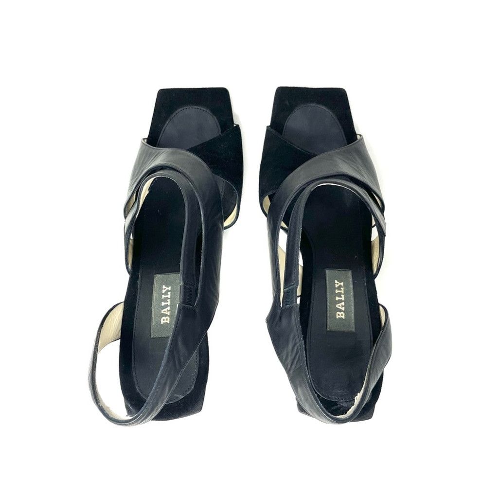Bally Bally Salisa Black Square Toe Heeled Sandals Size 8.5 Size US 8.5 / IT 38.5 - 5 Thumbnail