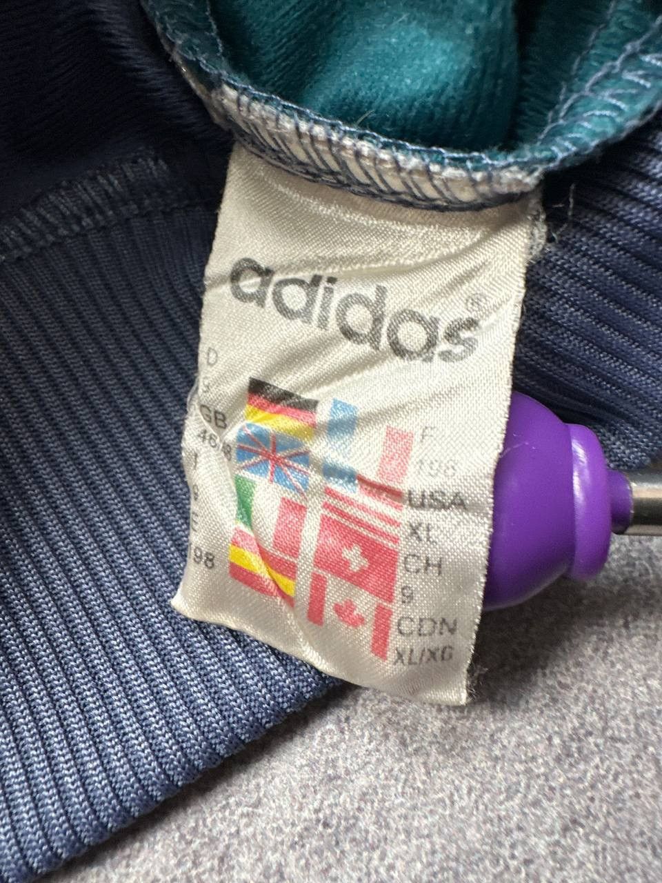 Adidas Vintage Adidas Track Jacket, Size XL – Retro 90s Sportswear Size US XL / EU 56 / 4 - 8 Thumbnail