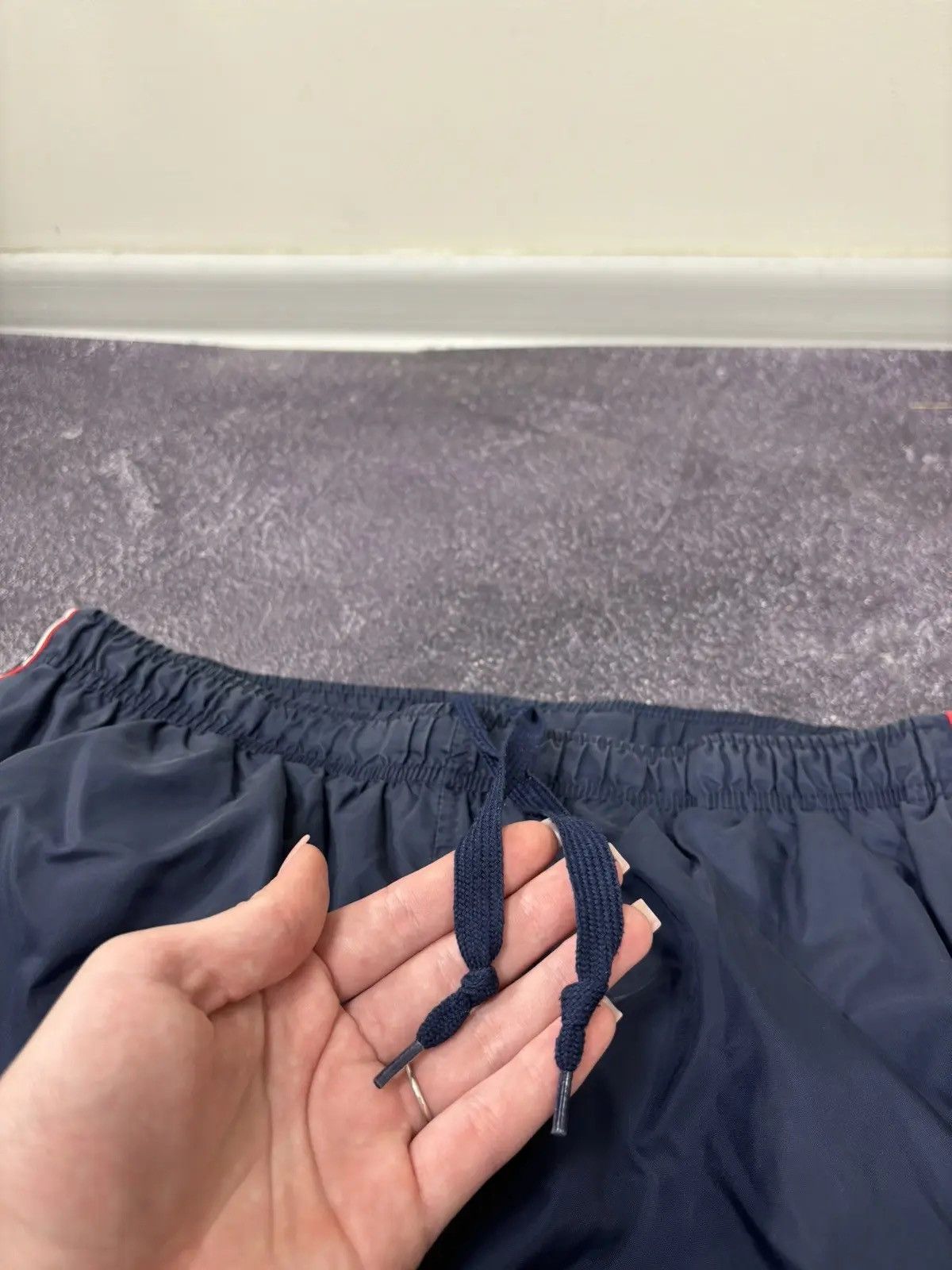 Nike × Vintage Vintage Nike Y2K Swoosh Retro Hype Baggy Nylon Track Pants Size US 32 / EU 48 - 10 Thumbnail