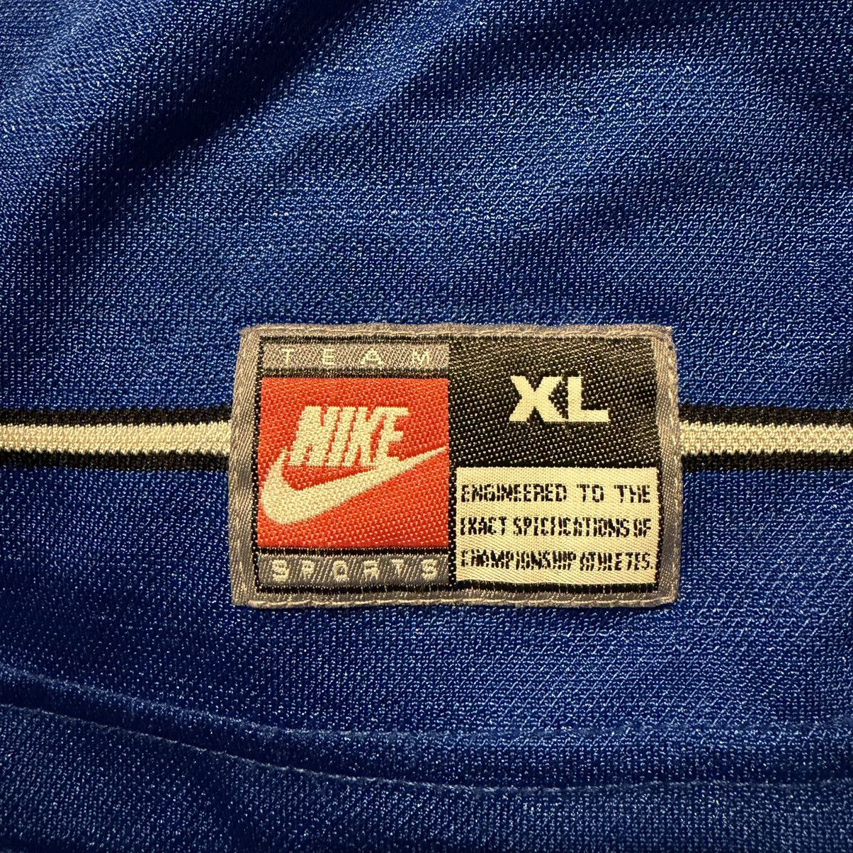 Nike VTG 90s Nike Team Sports Blue Striped Short-Sleeve Jersey Size US XL / EU 56 / 4 - 4 Thumbnail