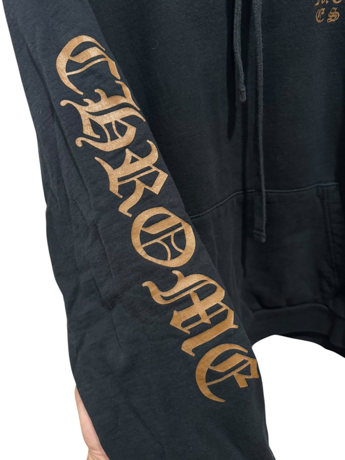 パーカー・フーディ Chrome Hearts Veal Logo FU Hoodie Black Brown Chrome Hearts Vertical Logo FU Hoodie Black Brown