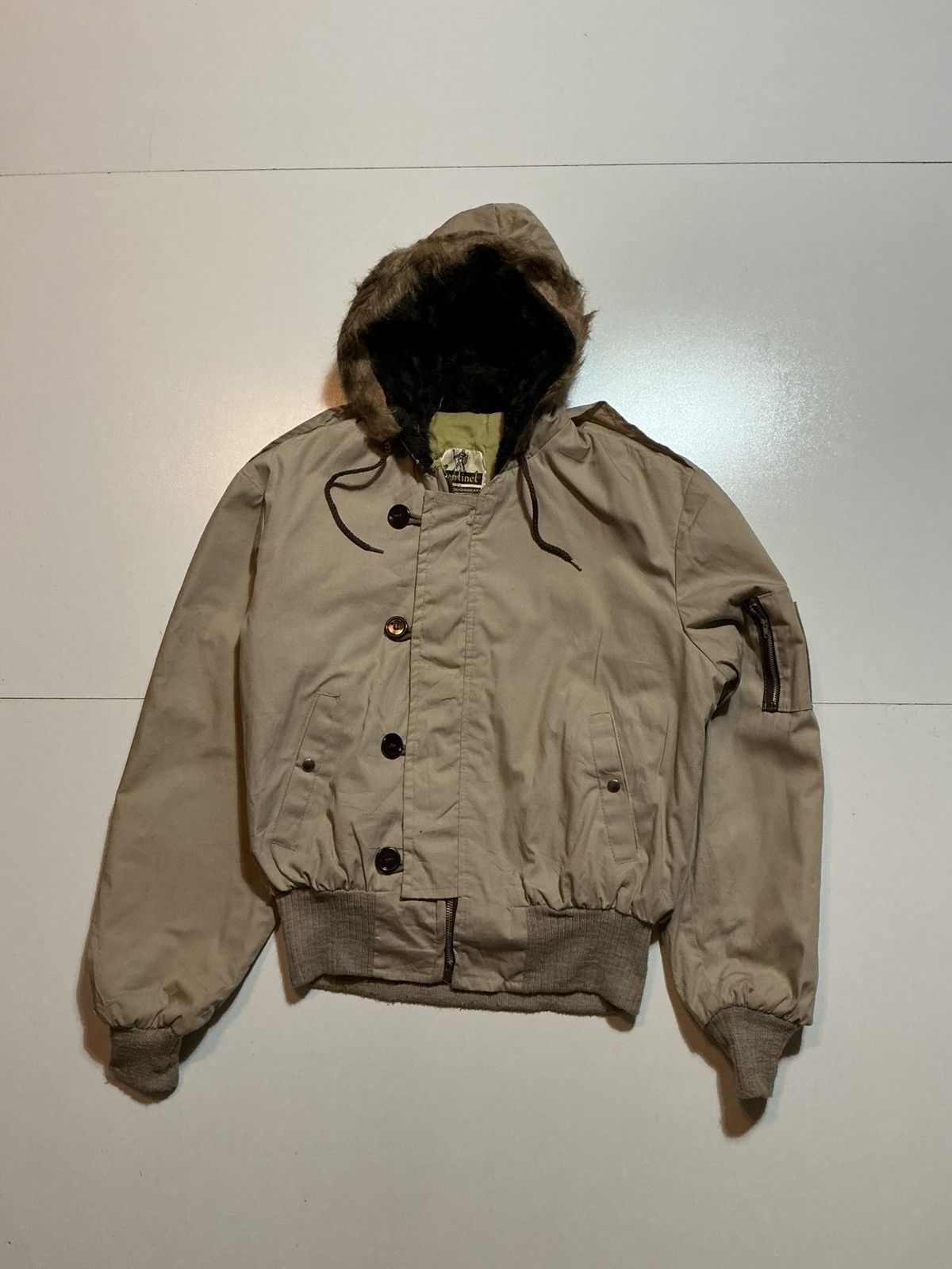 Vintage Vintage 70s 80s Sentinel YKK Zip Faux Fur Bomber Jacket Size US M / EU 48-50 / 2 - 1 Thumbnail