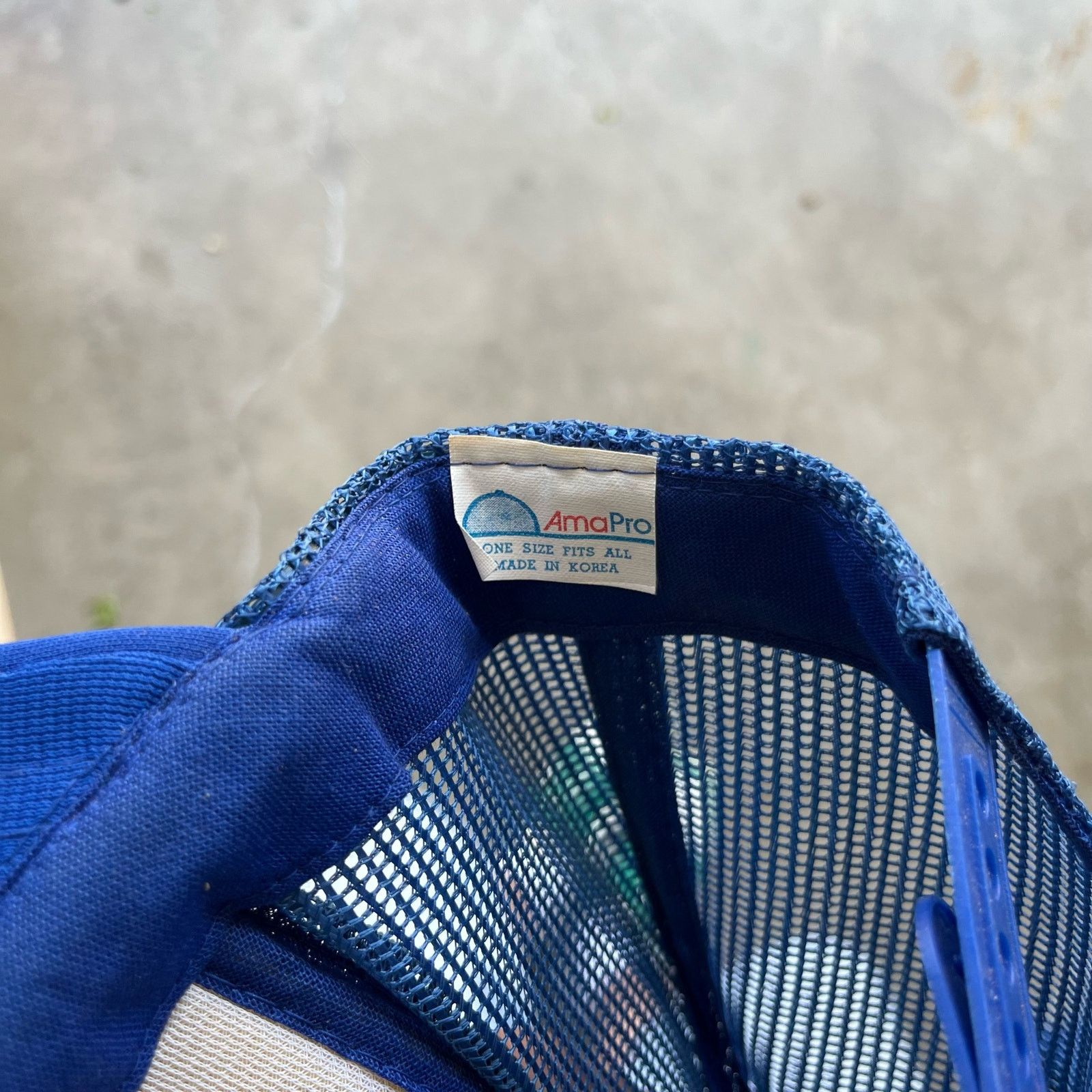 Vintage VINTAGE FRANZ TRUCKER HAT BLUE AMAPRO 80S 90S Size ONE SIZE - 5 Thumbnail