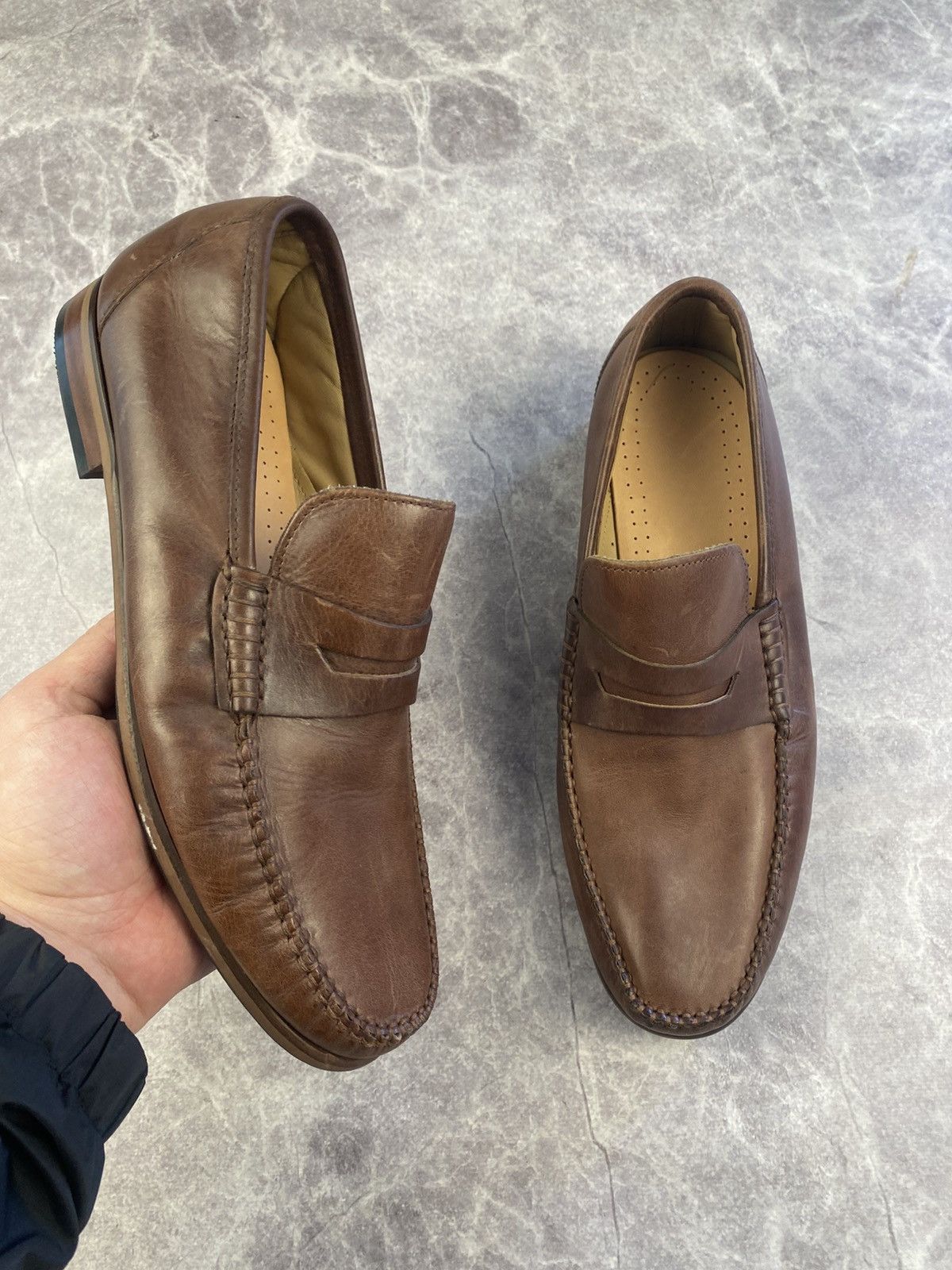 Other Jones Bootmaker Brown Leather Loafers Size: 8 Size US 8 / EU 41 - 1 Thumbnail