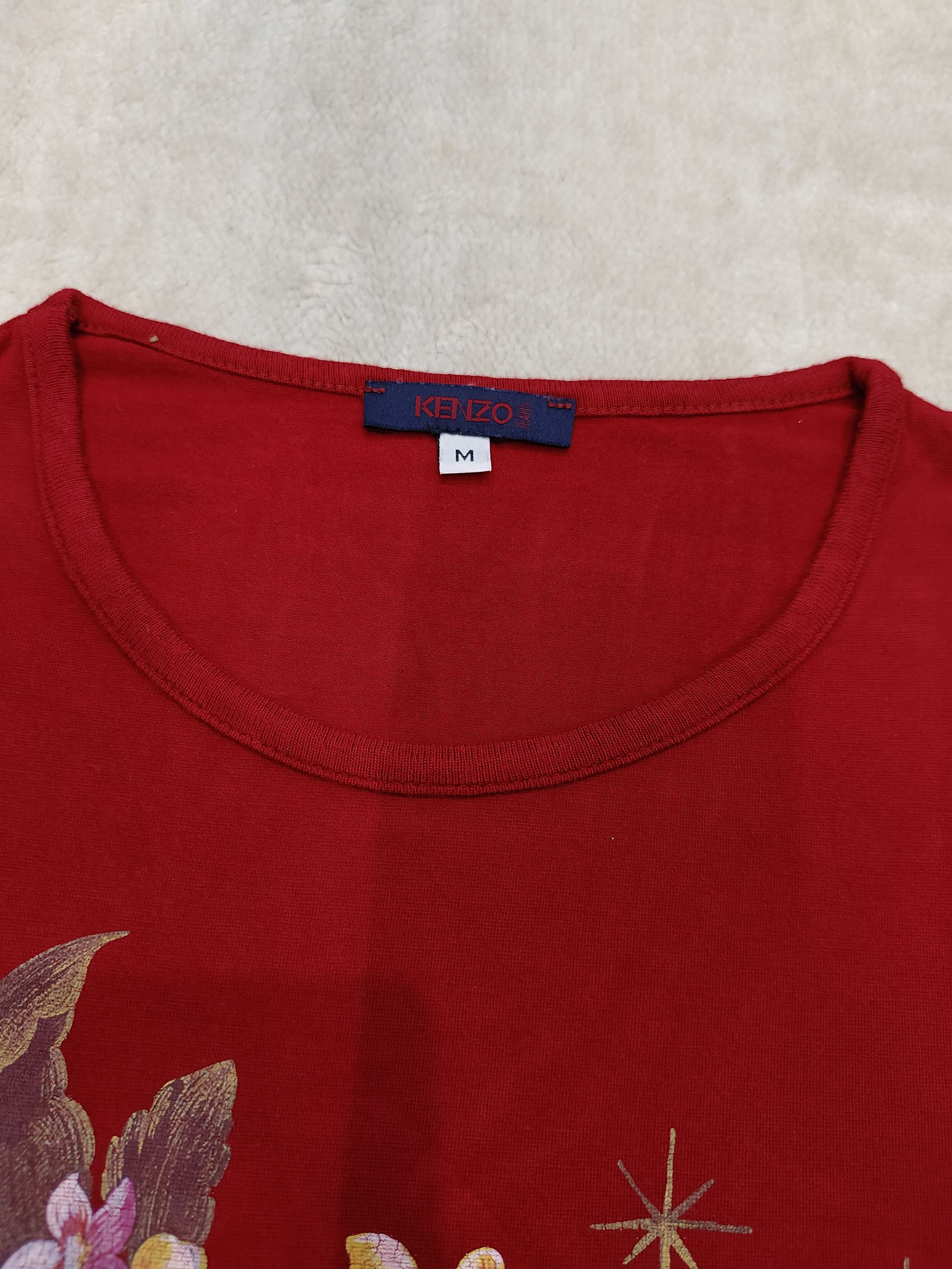 Kenzo 💥 Vtg Kenzo Flowers Graphic Long Sleeve Size M / US 6-8 / IT 42-44 - 3 Thumbnail