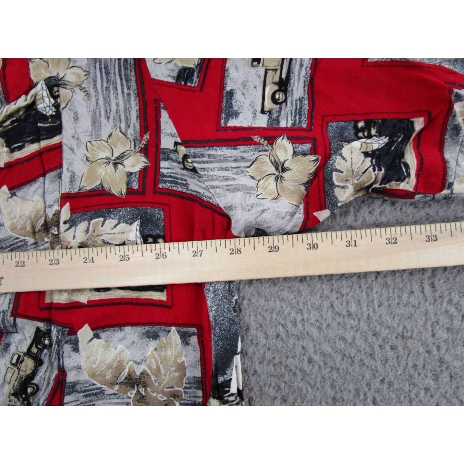 Vintage Puritan Mens Short Sleeve Shirt Hawaiian Floral Button-Up 3XL Red Beach Vintage? Size US XXL / EU 58 / 5 - 4 Thumbnail