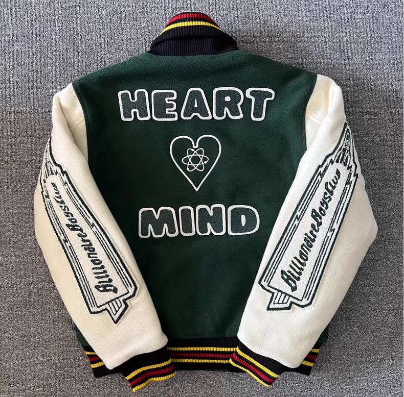 Billionaire Boys Club Green Rocket Sleeve Terry Embroidered Varsity Jacket. Q7 Size US M / EU 48-50 / 2 - 8 Thumbnail