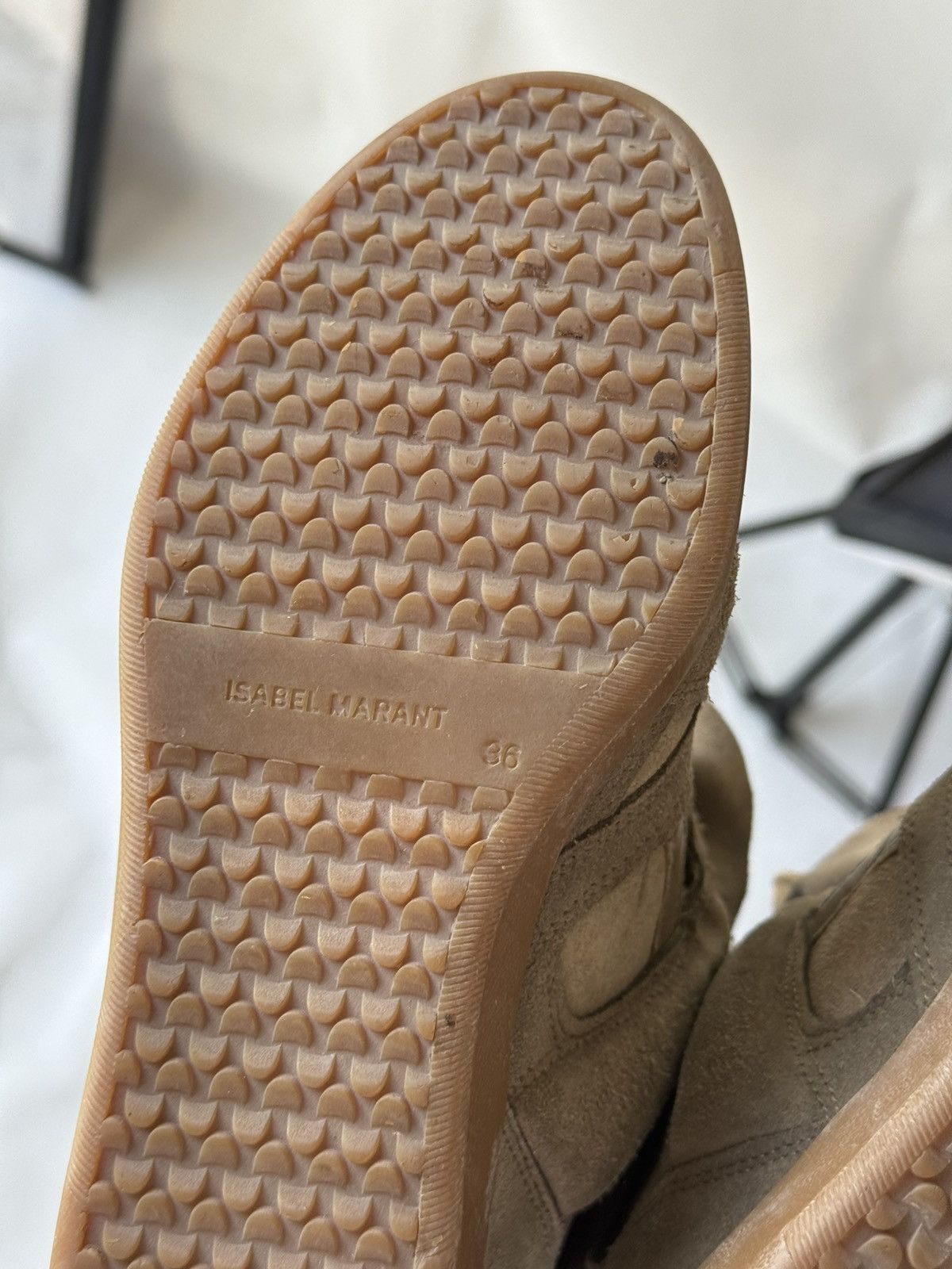 Isabel Marant Isabel Marant Bekett sneakers shoes Washed Biege Suede Wedge Size US 6 / IT 36 - 23 Thumbnail