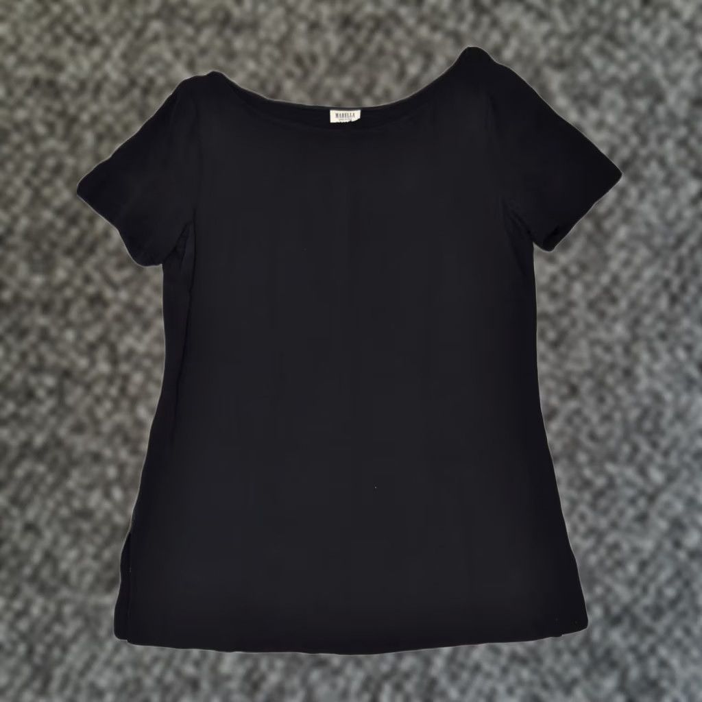 Marella Marella Womens T-Shirt Top Black XL UK 18 Polyester Size XL / US 12-14 / IT 48-50 - 1 Thumbnail