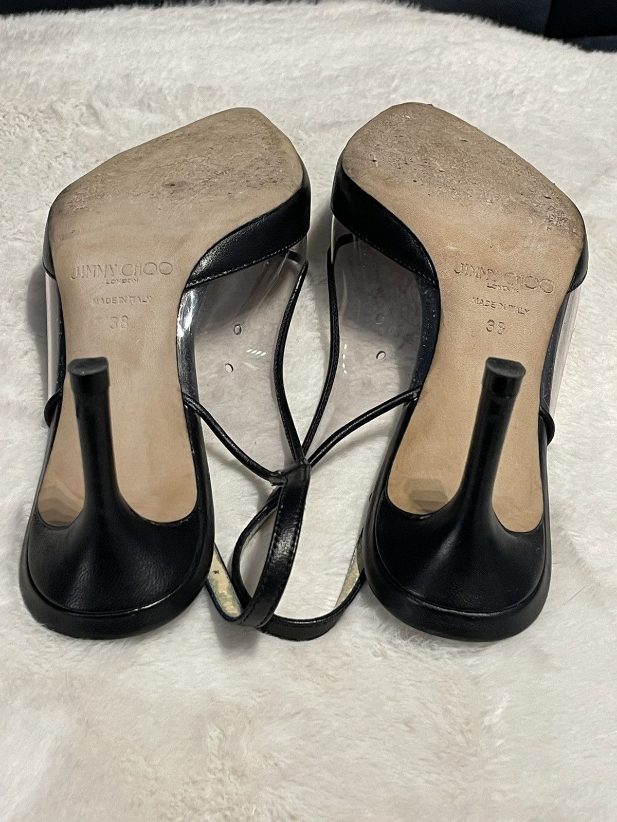 Jimmy Choo JIMMY CHOO Erin 60 leather slingbacks Size US 8 / IT 38 - 11 Thumbnail