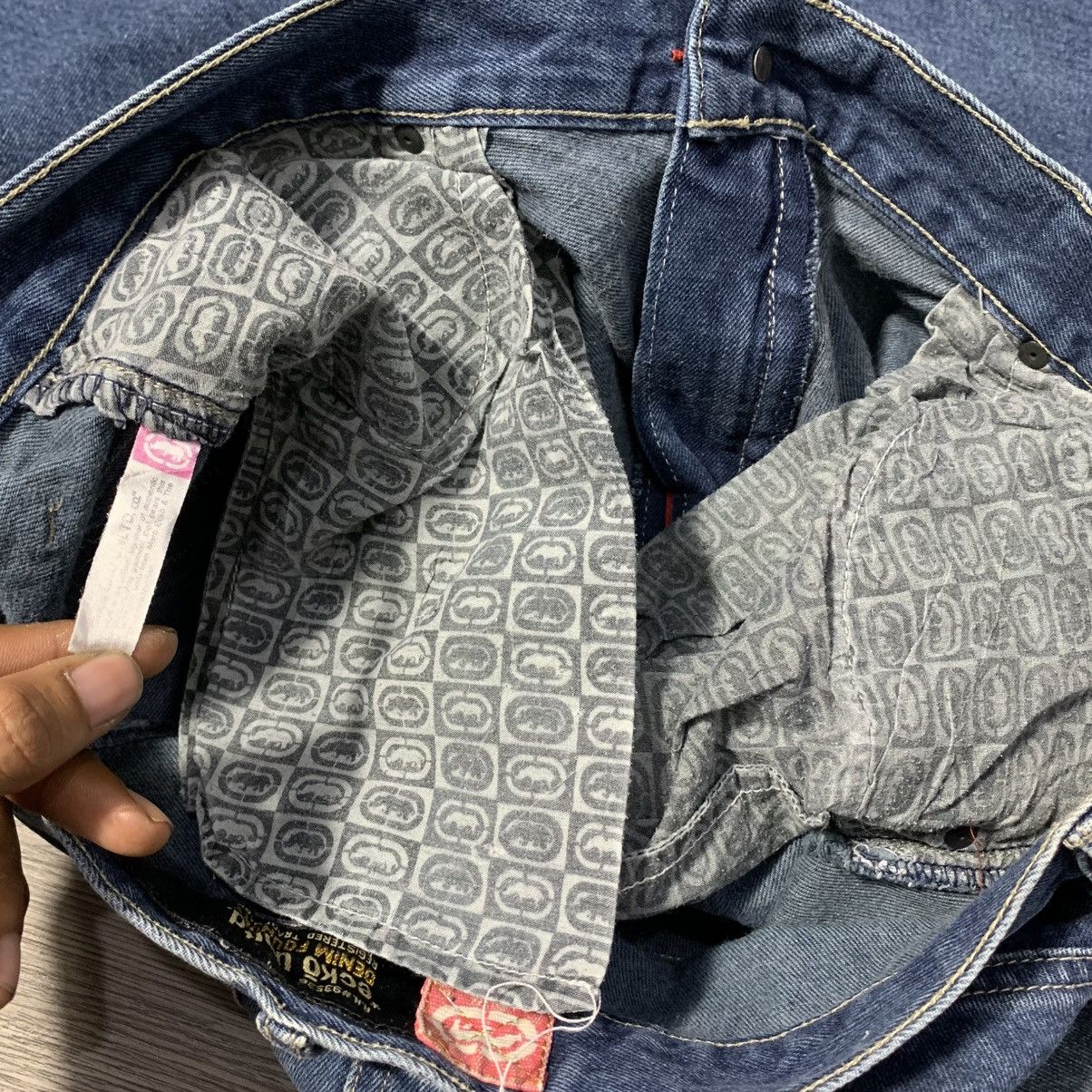 Ecko Unltd. ECKO UNLTD BAGGY JEANS BLUE POCKET LOGO Size US 34 / EU 50 - 10 Thumbnail