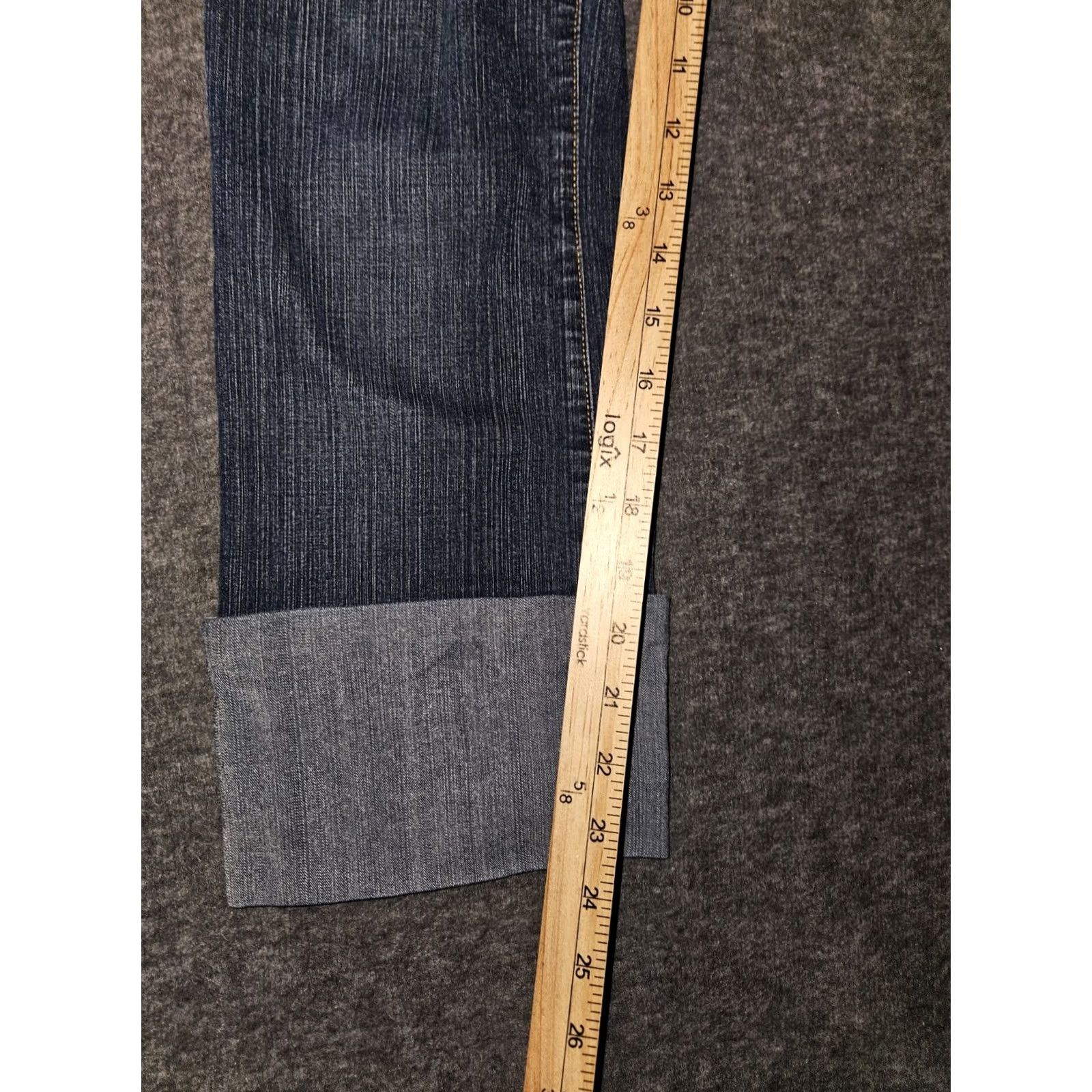 Vintage VINTAGE Polo Jeans Company Stretch Cropped Jeans Women's 28 Blue Denim Logo Preppy 90s Vintage Womens Jeans Size 28" / US 6 / IT 42 - 6 Thumbnail