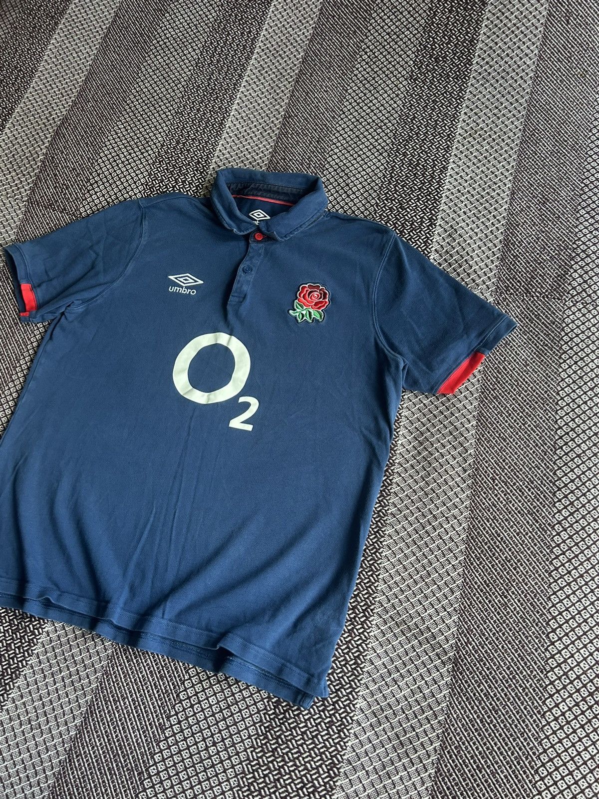 Umbro Umbro England League Rugby O2 Jersey Shirt Mens Size XL Size US XL / EU 56 / 4 - 2 Thumbnail
