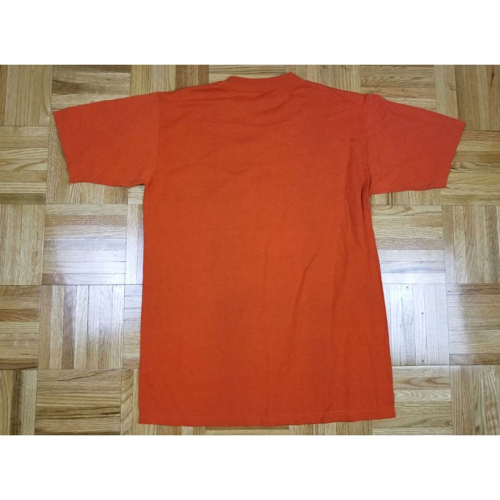 Vintage VINTAGE PANTHER COUNTRY PRINT ORANGE T-SHIRT SZ MEDIUM 50/50 Shirt Mens Size M Orange 80s USA Vintage Band Retro Rock Tropical USA Size US M / EU 48-50 / 2 - 5 Thumbnail