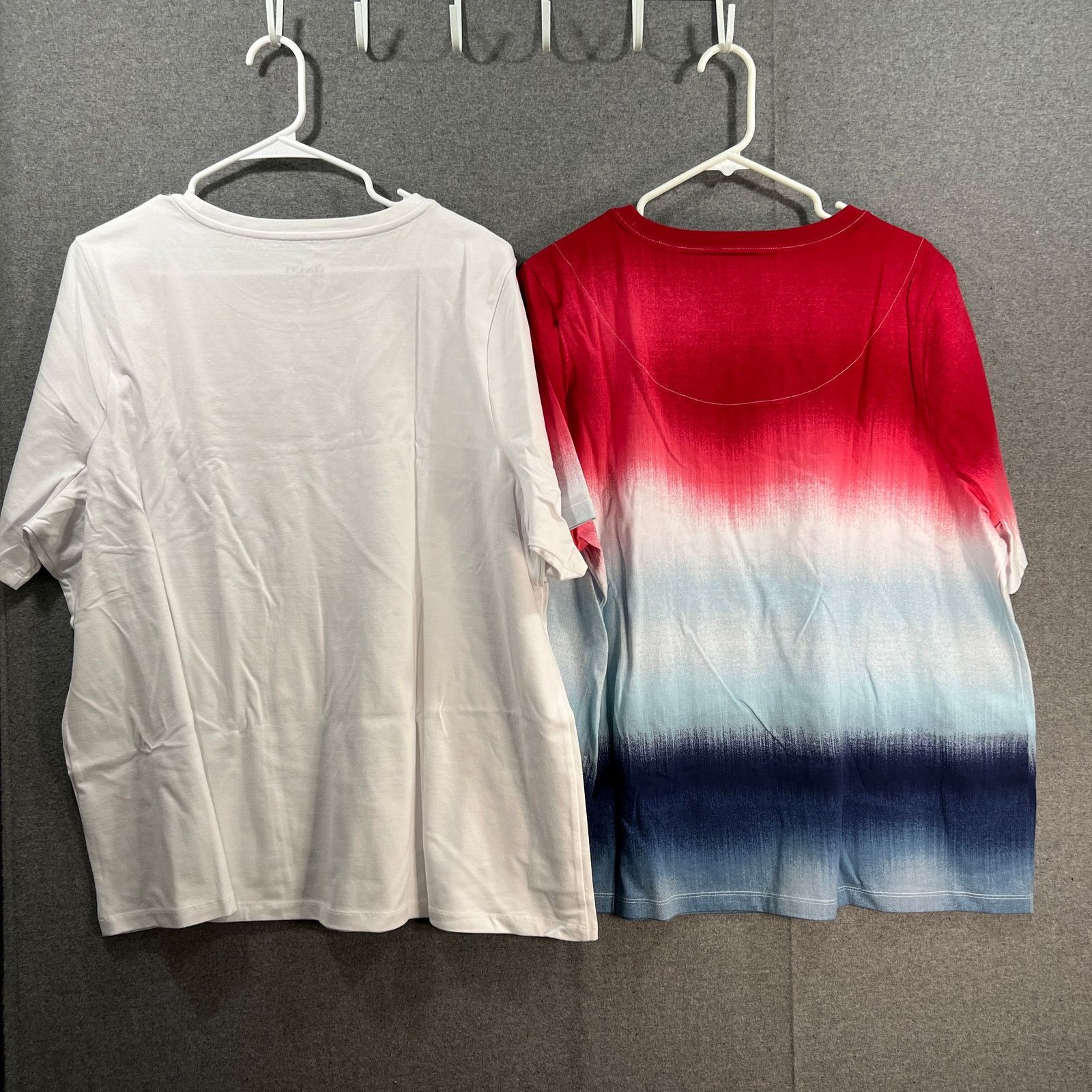 Other Denim & Co. Pack of 2 Perfect Jersey Americana Tops Ameri Size XXL / US 16-18 / IT 52-54 - 2 Thumbnail
