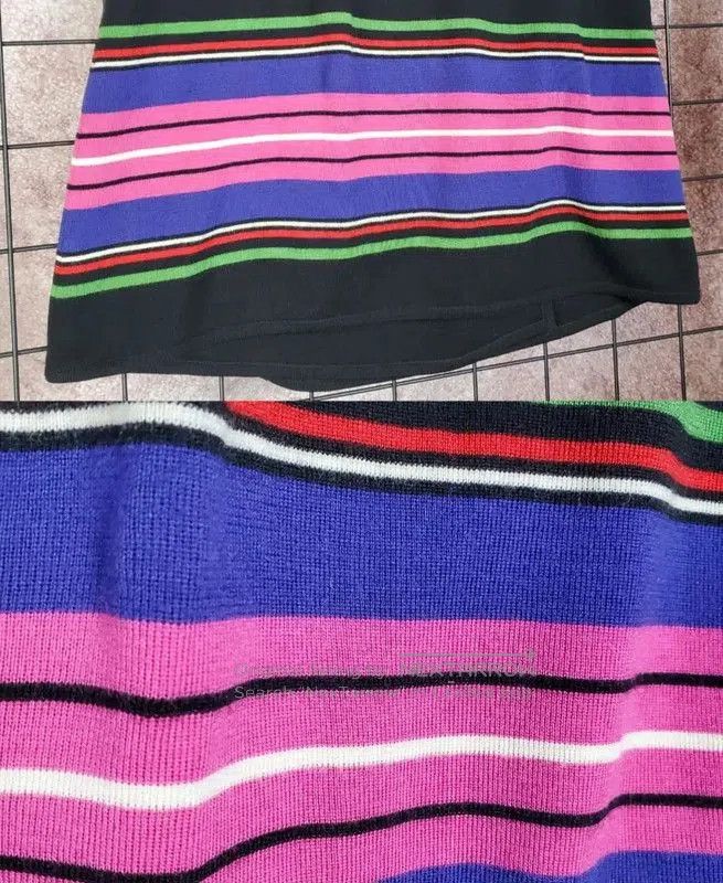 Dior Dior Irregular Black Wool Stripe Skirt . Size 23" - 7 Thumbnail