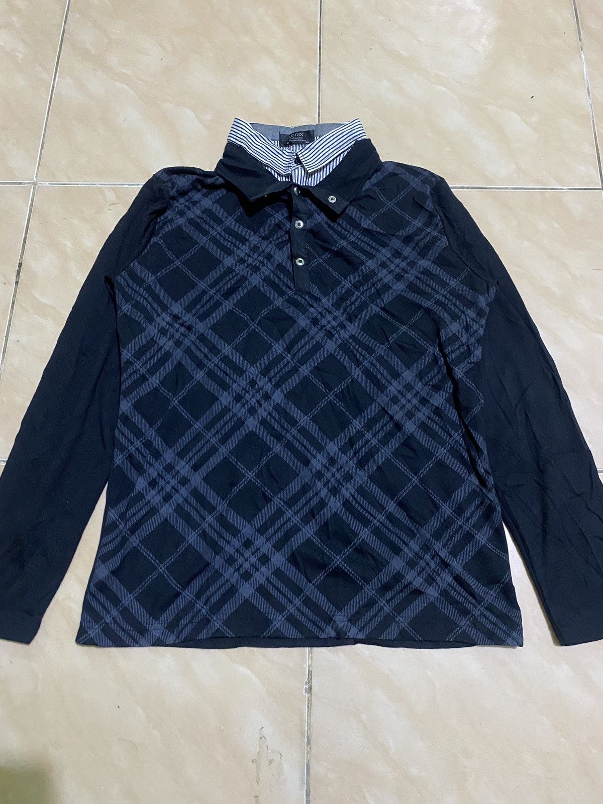 14th Addiction Mitex Longsleeve double collar vkei style Size US L / EU 52-54 / 3 - 4 Thumbnail