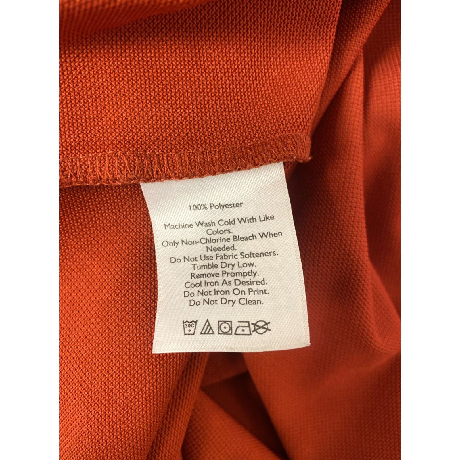 Eddie Bauer Eddie Bauer Polo Shirt Mens Large Fire Brick Collared Short Sleeve - 13910 Regular knit Polyester Outdoor Classic Retro Size US L / EU 52-54 / 3 - 8 Thumbnail