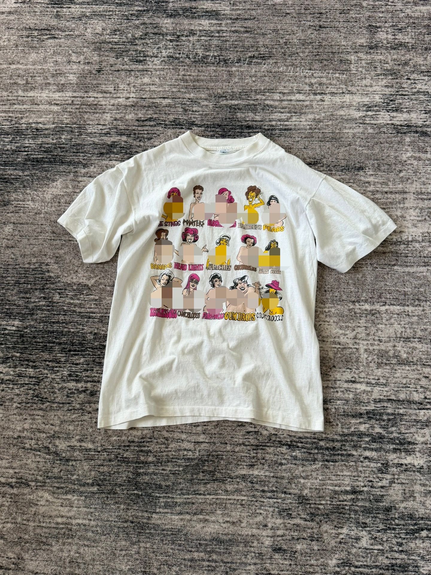 Vintage Vintage Graphic Print White T-Shirt Size US XL / EU 56 / 4 - 1 Thumbnail