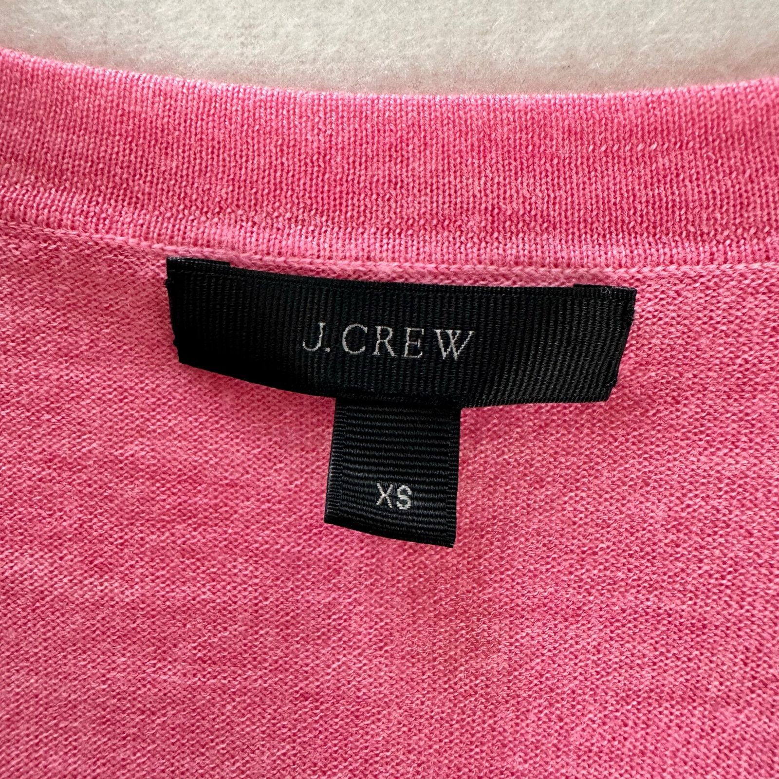 J.Crew J. Crew Women Merino Wool V Neck Pink Sweater Size XS Size XS / US 0-2 / IT 36-38 - 6 Thumbnail