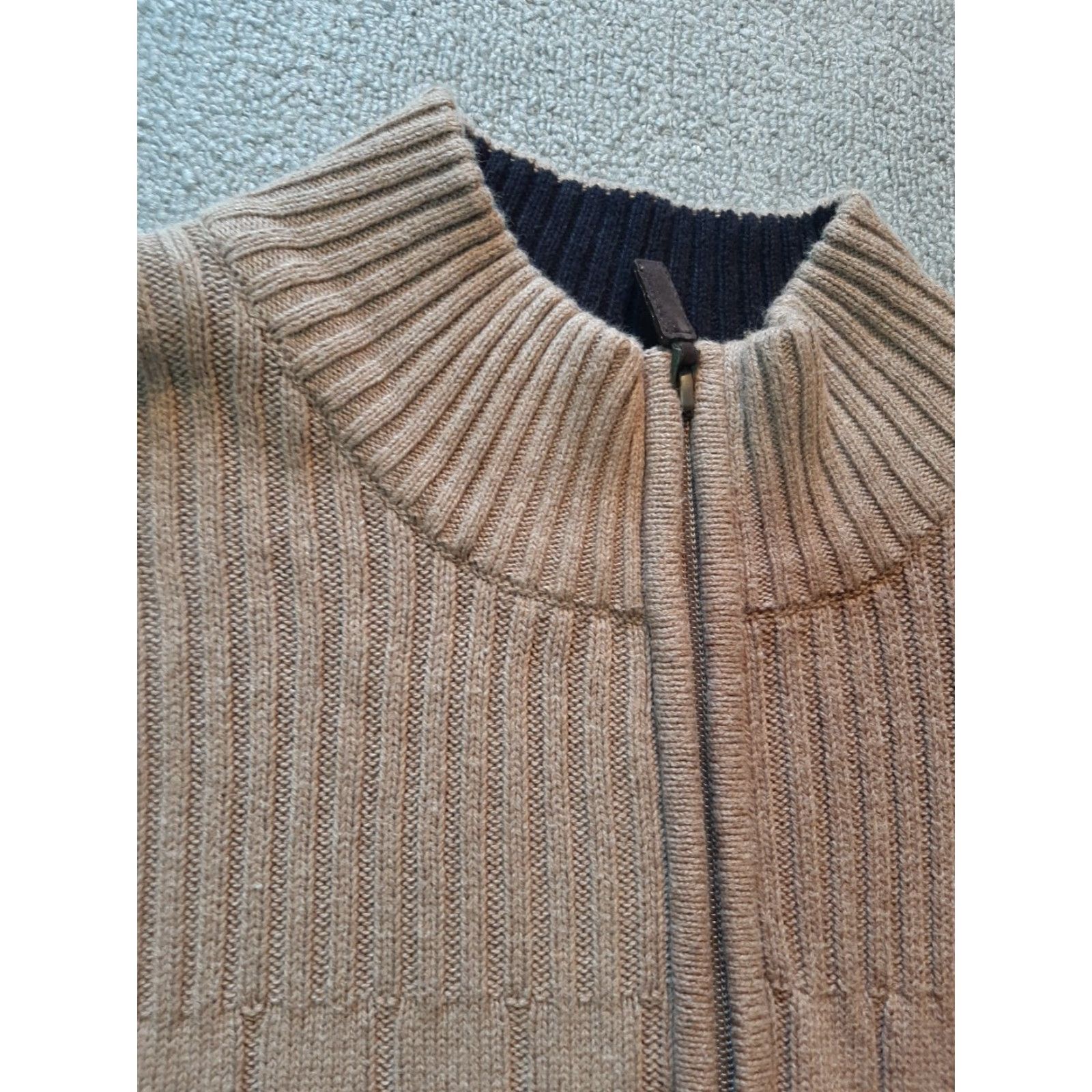 Vintage Covington Sweater Mens Sweater Large L Tan Long Sleeve Knit Size US L / EU 52-54 / 3 - 2 Thumbnail