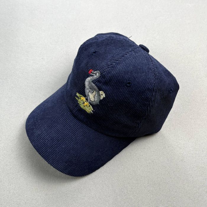 Rowing Blazers Rowing Blazers Hat Cap Strapback Blue Corduroy Dodo Bird