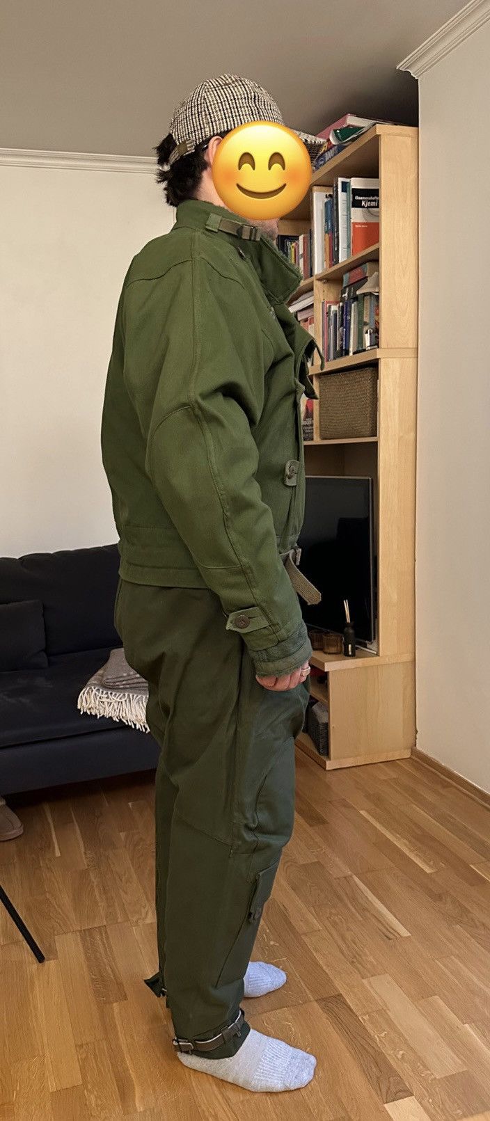 Vintage Swedish Army Motorcycle Jacket 1961 Size US L / EU 52-54 / 3 - 19 Thumbnail