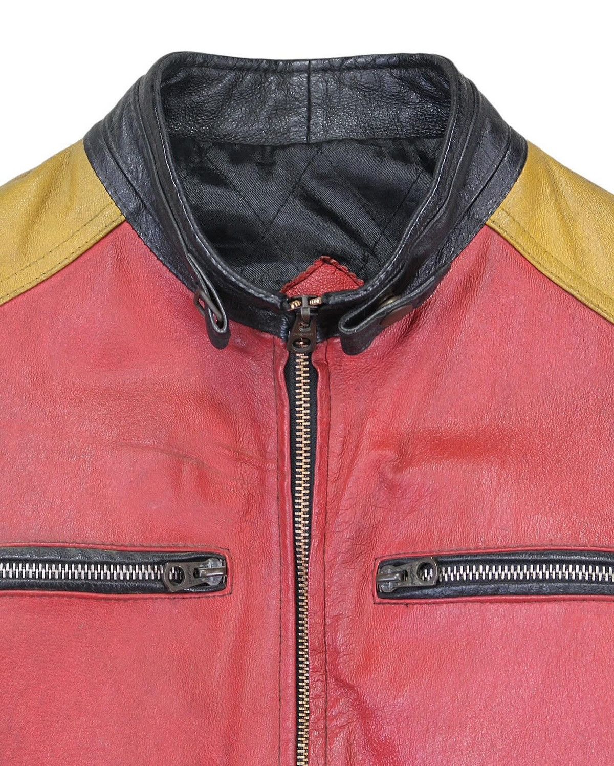 Vintage 1980S PHASE 2 8 BALL RACER LEATHER JACKET Size US M / EU 48-50 / 2 - 3 Thumbnail