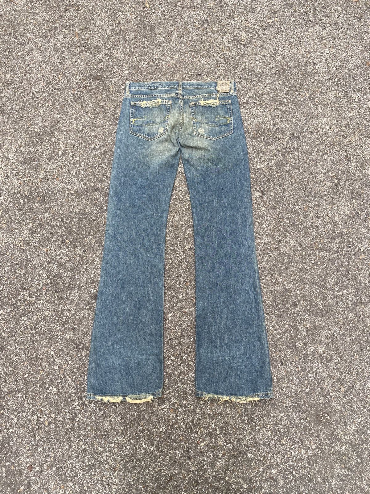 Kapital Flared Distressed Mudwash Jeans Chip & Pepper Boot Cut Denim Size US 29 - 12 Thumbnail