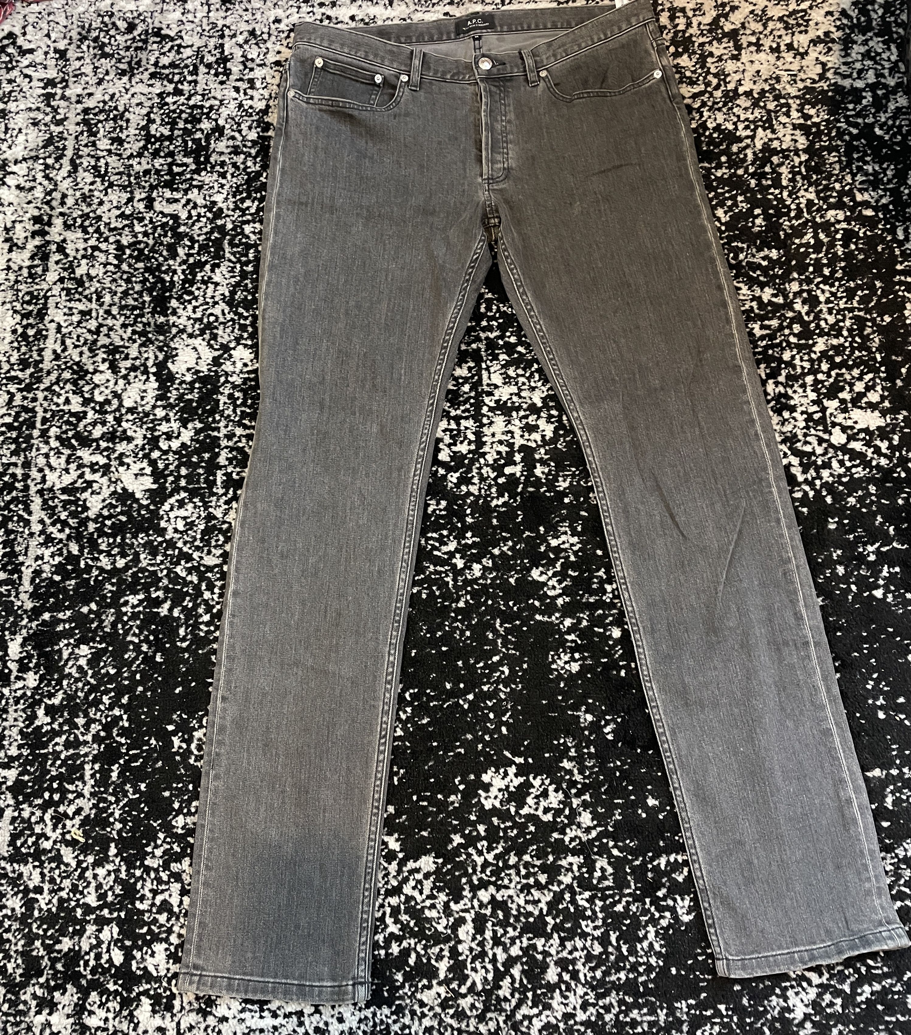 A.P.C. Grey Straight leg jeans Size US 34 / EU 50 - 3 Thumbnail