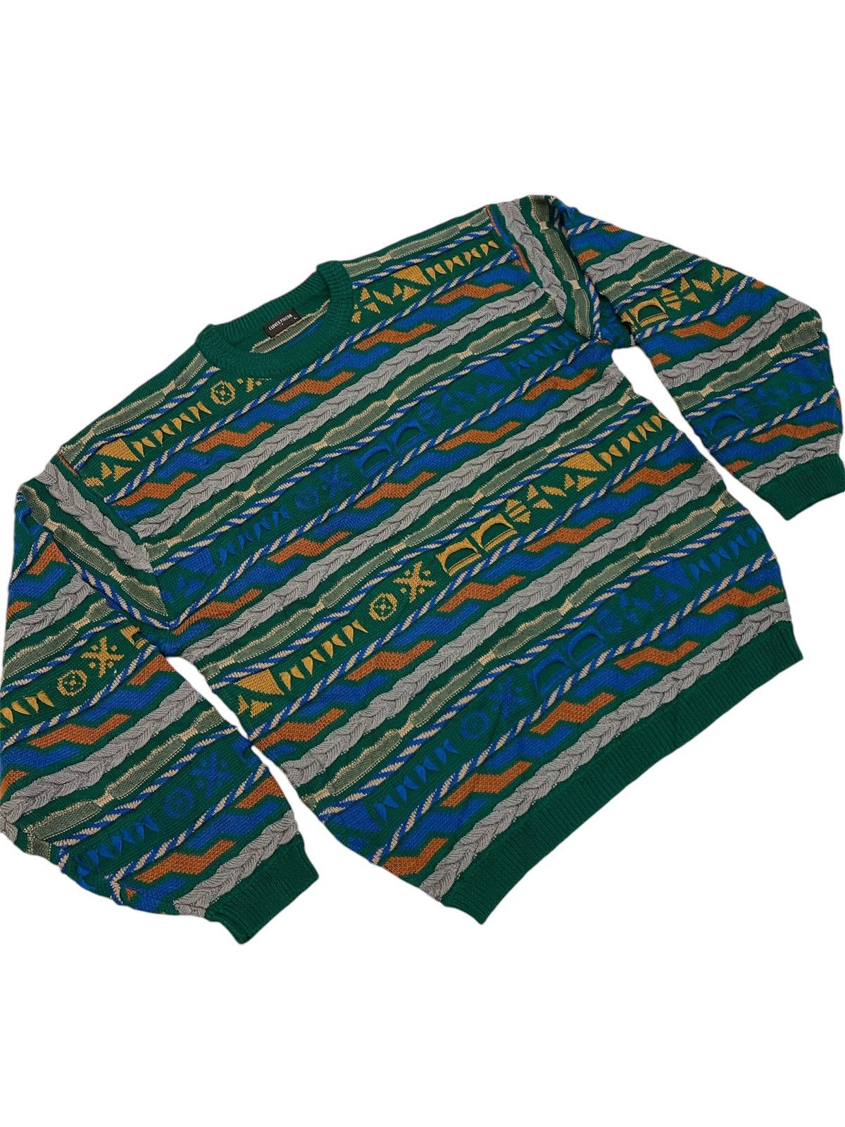 Art Comes First × Japanese Brand Multicolor Clover Pigeon Knitwear Art Shirt Size US L / EU 52-54 / 3 - 3 Thumbnail