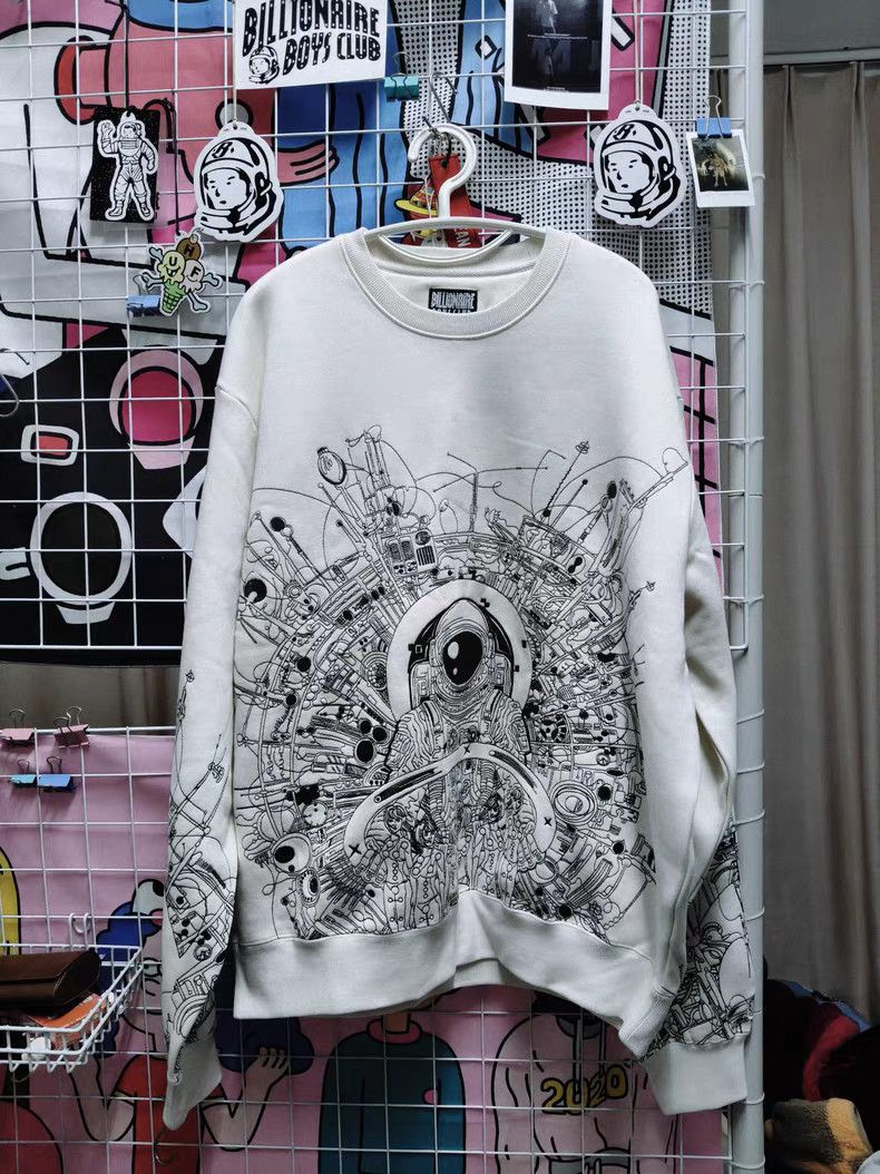 Billionaire Boys Club BBCFull Embroidery Fleece Crew Neck Sweatshirt Size US L / EU 52-54 / 3 - 1 Thumbnail