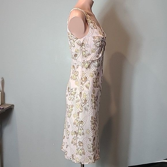 Vintage Vintage Y2K Floral Silk Dress Silky Slip Size S / US 4 / IT 40 - 6 Thumbnail