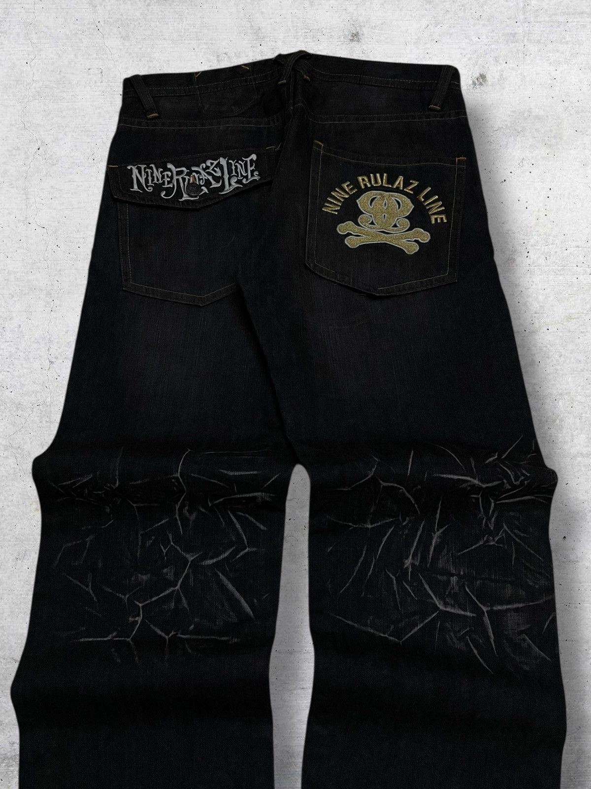 Japanese Brand VINTAGE CREATURE DRAGON JAPAN 90S DESIGNER NINE RULAZ DENIM Size US 34 / EU 50 - 13 Thumbnail