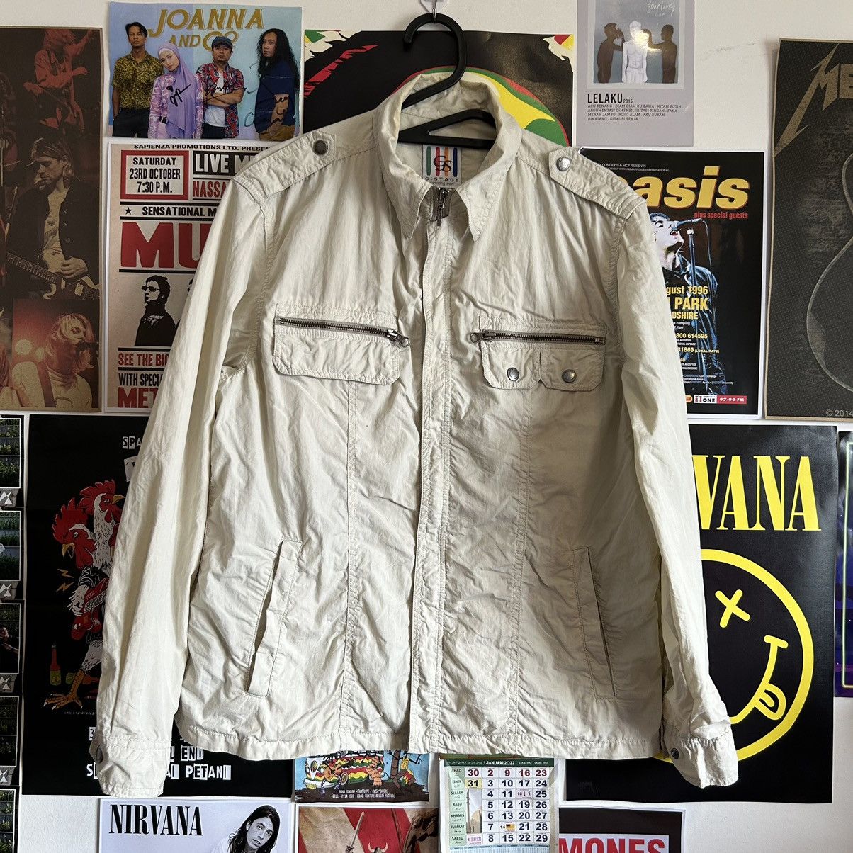 Vintage Vintage G Stage Windbreaker Jacket Size US L / EU 52-54 / 3 - 1 Thumbnail