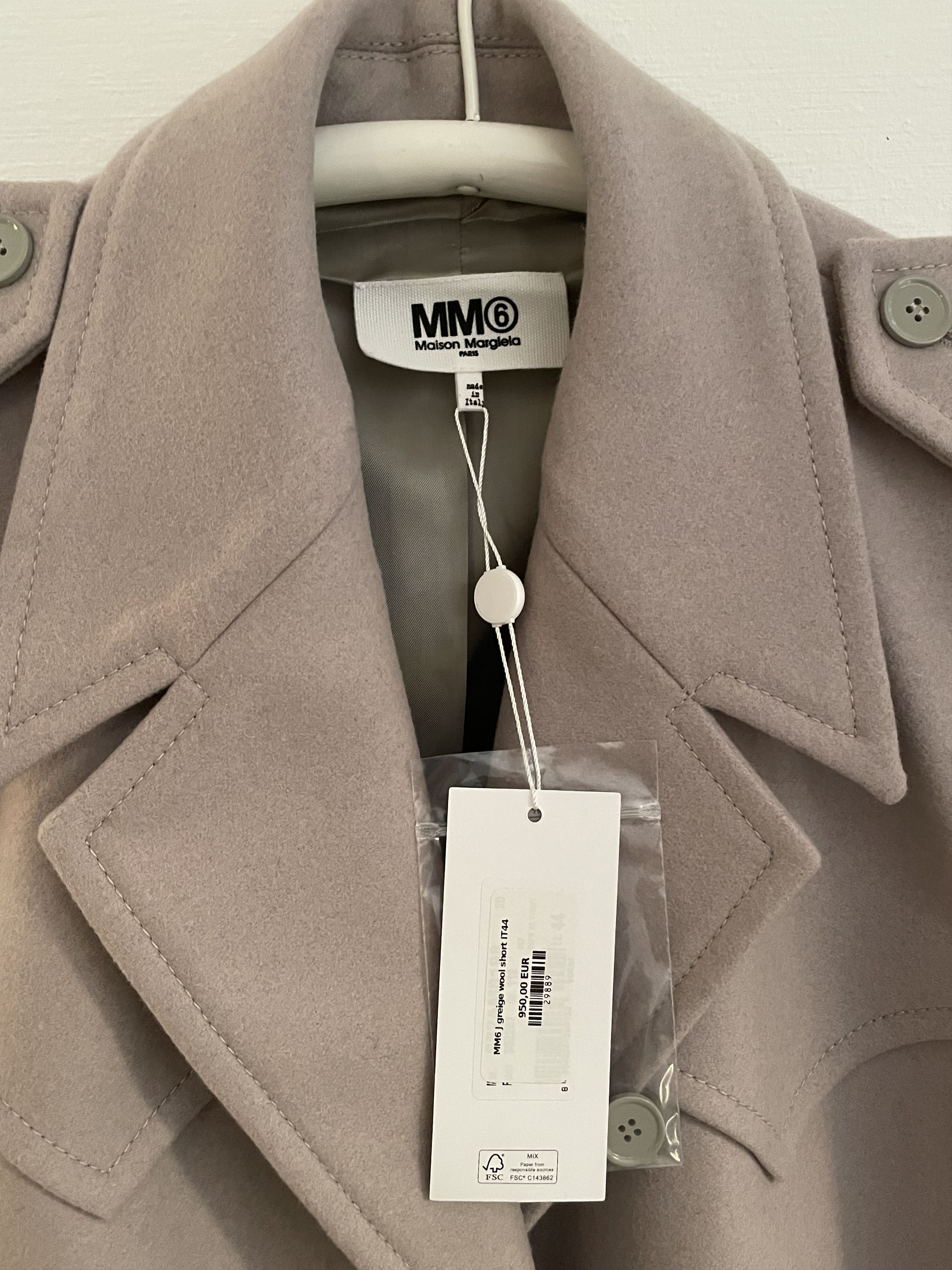 MM6 MM6 Trench Wool Jacket Size L / US 10 / IT 46 - 6 Thumbnail