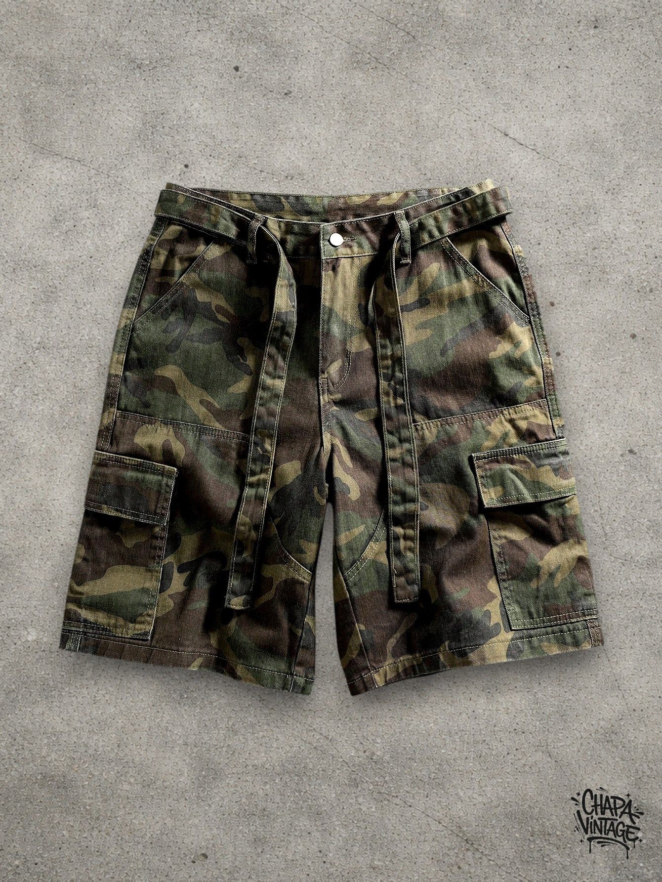 Military cargo shorts