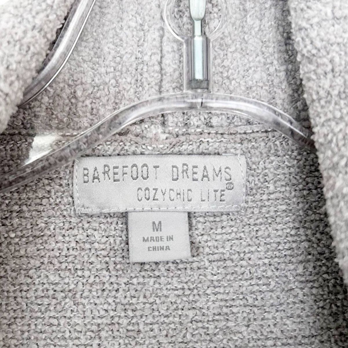 Other Barefoot Dreams Cozychic Lite Gray Circle Cardigan Sz M Size M / US 6-8 / IT 42-44 - 2 Thumbnail
