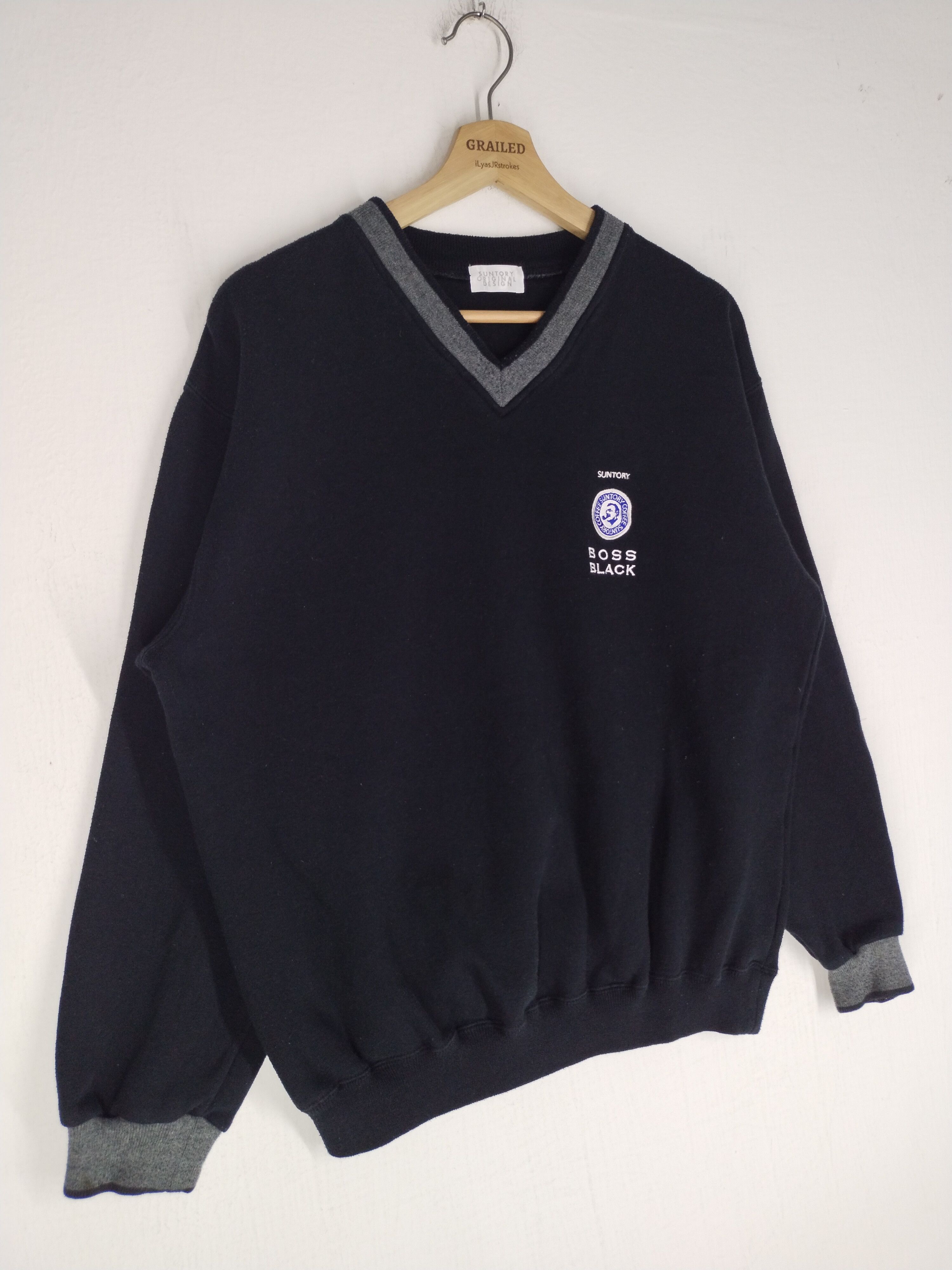 Japanese Brand × Vintage Vintage Suntory Boss Coffee Spellout Sweatshirt Size US M / EU 48-50 / 2 - 3 Thumbnail