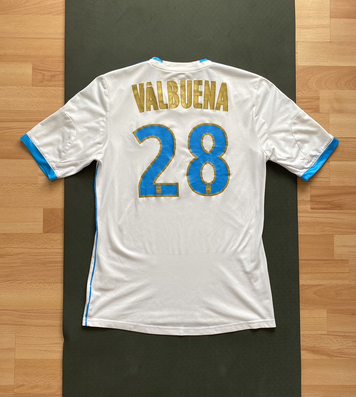 Adidas OLYMPIQUE MARSEILLE 2013/2014 HOME JERSEY #28 VALBUENA Size US M / EU 48-50 / 2 - 1 Thumbnail