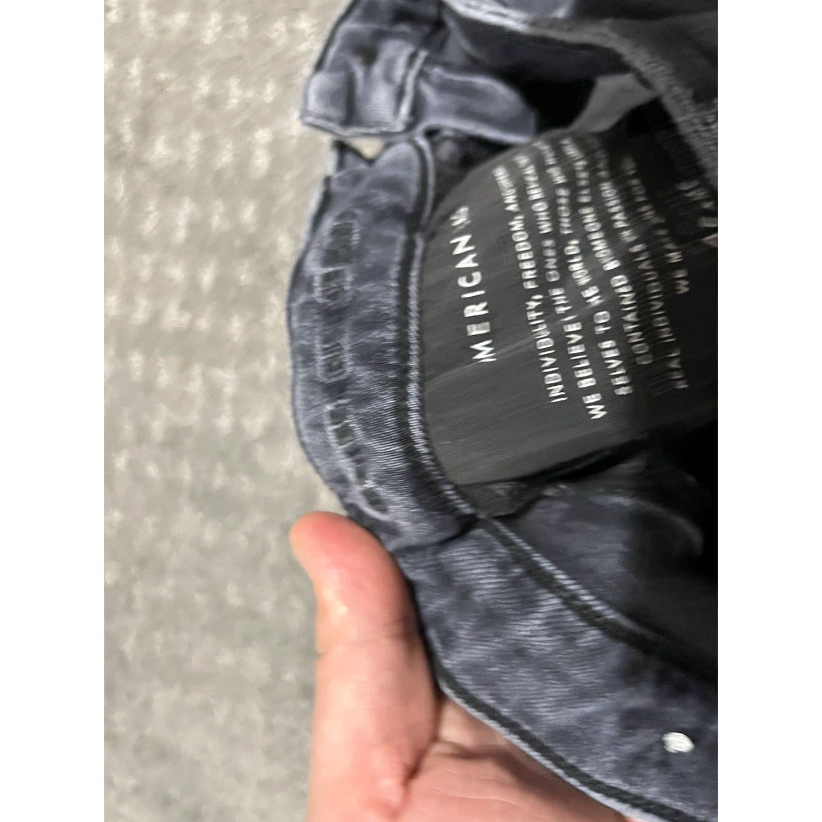 American Eagle Outfitters American Eagle Blue Jegging Pants 10S Hi-Rise Super Stretch Destroyed Raw Hem Women 10 Blue Jeans Denim Style Size 32" / US 10 / IT 46 - 6 Thumbnail